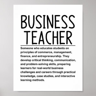 Business teacher poster