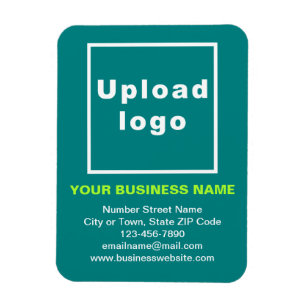 Business Teal Flexible Photo Magnet