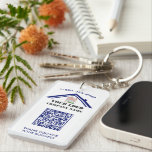 Business Thank You Custom Logo QR Code  Key Ring<br><div class="desc">Classic and Simple -- Your business logo and QR code plus phone number (or your text) on this handsome functional keychain. You can match the colour of your text and QR code to your business colours. Create and increase your brand awareness. You can customise the words "Thank You for Your...</div>