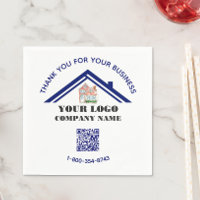 Business Thank You Custom Logo QR Code