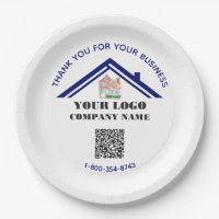 Business Thank You Custom Logo QR Code   
