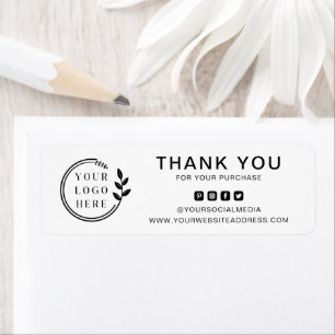 Business Thank You Custom Logo Social Media