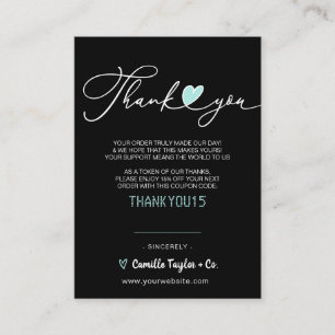 Business Thank You & Discount Code Modern Loyal Loyalty Card