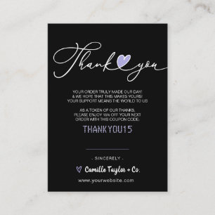 Business Thank You & Discount Code   Modern  Loyal Loyalty Card