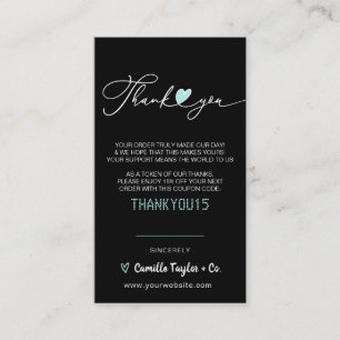 Business Thank You & Discount Code   Modern  Loyal Loyalty Card