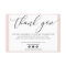 BUSINESS THANK YOU elegant black blush pink LOGO