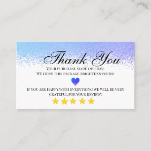 business thank you homemade business card