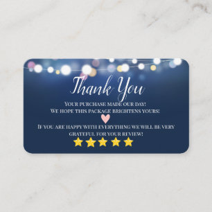 business thank you homemade card