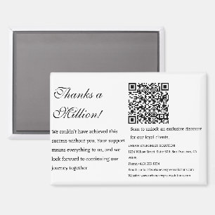 Business Thank You Marketing Magnet
