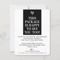 BUSINESS THANK YOU modern bold black white