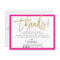 BUSINESS THANK YOU modern chic gold glitter script