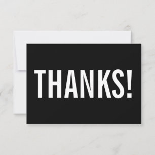 BUSINESS THANK YOU modern minimal order insert
