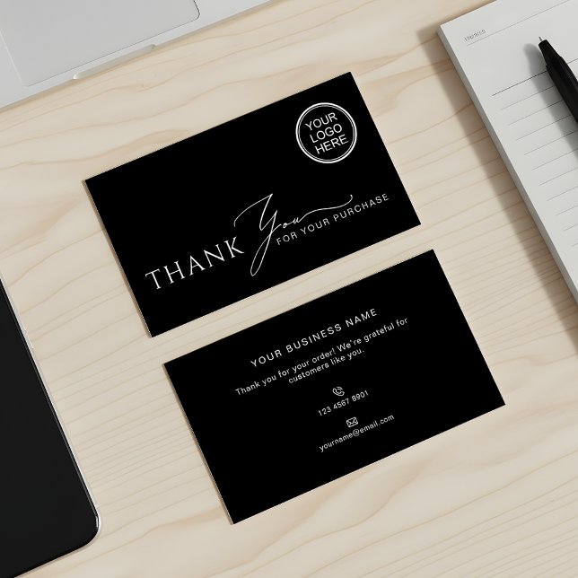 Business Thank You Modern Packaging Insert (Creator Uploaded)