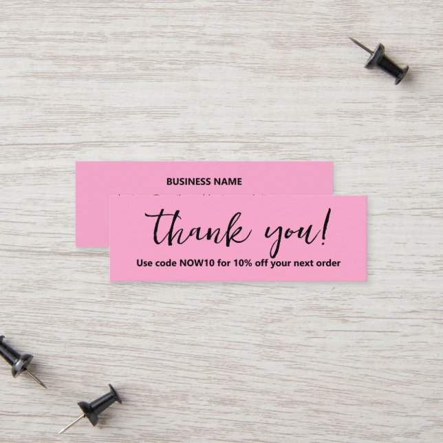 Business Thank You Package Insert (Front/Back In Situ)