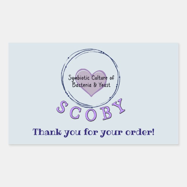 Business Thank You Rectangular Sticker (Front)