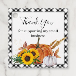 Business Thank You Small Business Thanksgiving Favour Tags