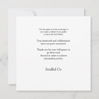 Business Thank You Team Photo Corporate Card