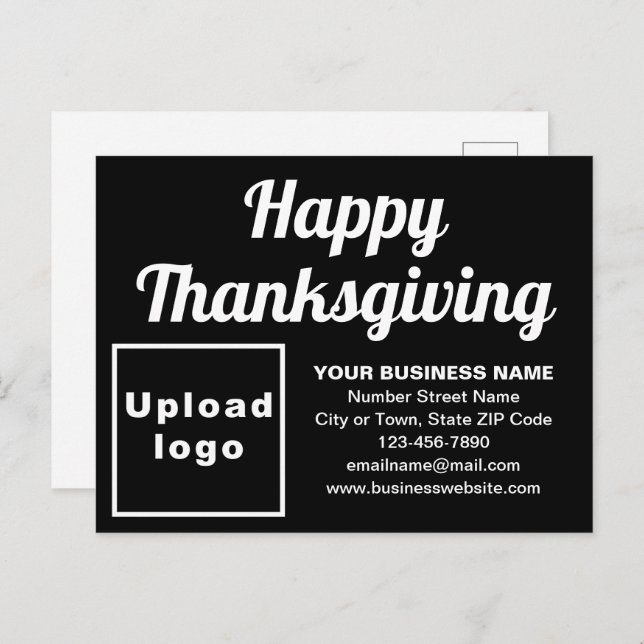 Business Thanksgiving Black Holiday Postcard (Front/Back)