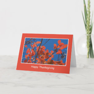Business Thanksgiving Cards -- Autumn Leaves