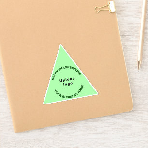 Business Thanksgiving Light Green Triangle Vinyl