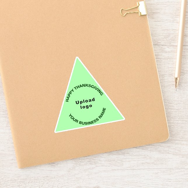 Business Thanksgiving Light Green Triangle Vinyl (Notebook)