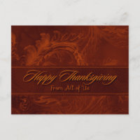 Business Thanksgiving Postcard / From All of Us