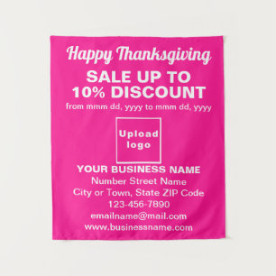 Business Thanksgiving Sale on Pink Tapestry