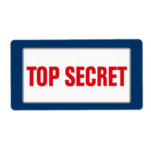Business TOP SECRET Label (Large)