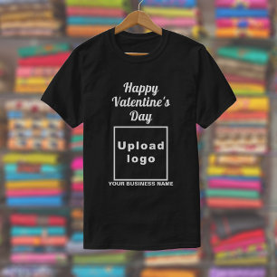 Business Valentine Greeting on Black T-Shirt