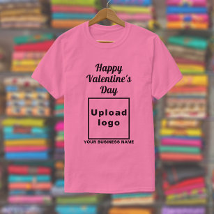Business Valentine Greeting on Pink T-Shirt