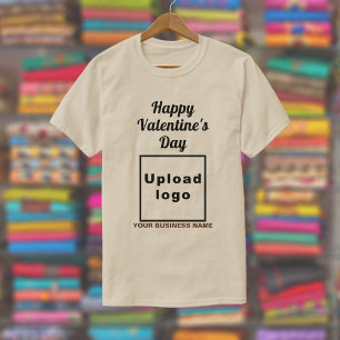 Business Valentine Greeting on Sand Colour T-Shirt
