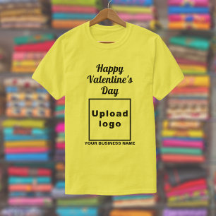 Business Valentine Greeting on Yellow T-Shirt
