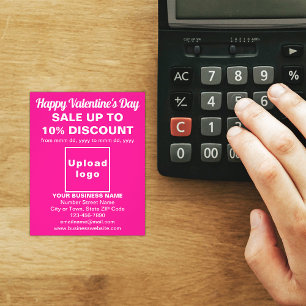 Business Valentine Sale on Pink Flyer