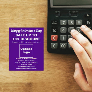 Business Valentine Sale on Purple Flyer