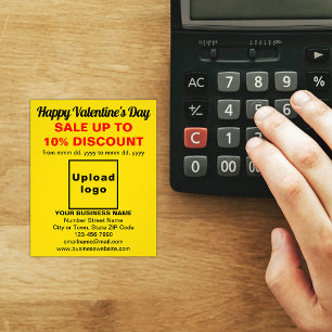 Business Valentine Sale on Yellow Flyer