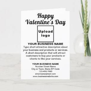 Business Valentine White Folded Greeting Card