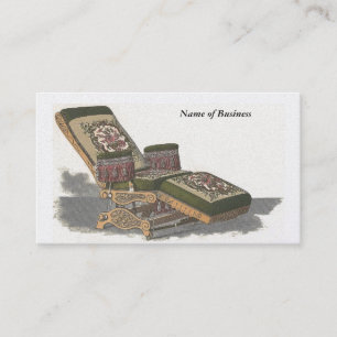 Business Vintage Barber Chair Business Card