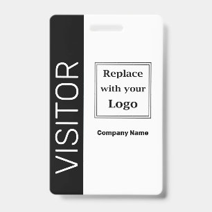Business Visitor Logo Badge Templates ID Badge