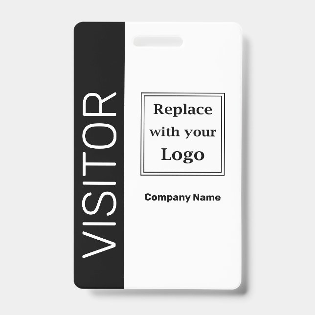 Business Visitor Logo Badge Templates ID Badge (Front)