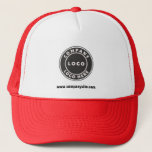 Business Website Custom Company Logo Trucker Hat<br><div class="desc">Add your company logo and brand identity to this trucker hat as well as your website address or slogan by clicking the "Personalise" button above. These brand-able trucker hats can advertise your business as employees wear them and double as a corporate swag. Available in other colours and sizes. No minimum...</div>