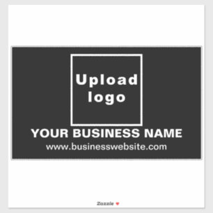 Business Website on Black Large Rectangle Vinyl