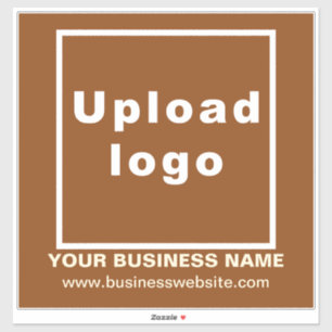 Business Website on Brown Large Square Vinyl