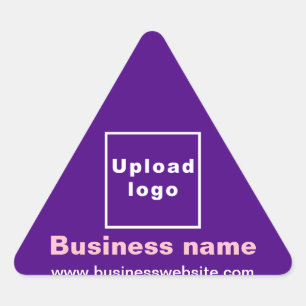 Business Website on Purple Triangle Sticker