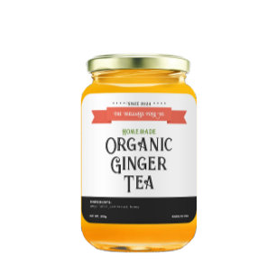 Business White Black Square Product Label