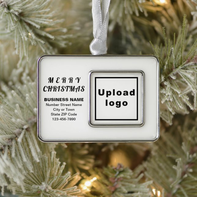 Business White Framed Rectangle Christmas Ornament (Tree)