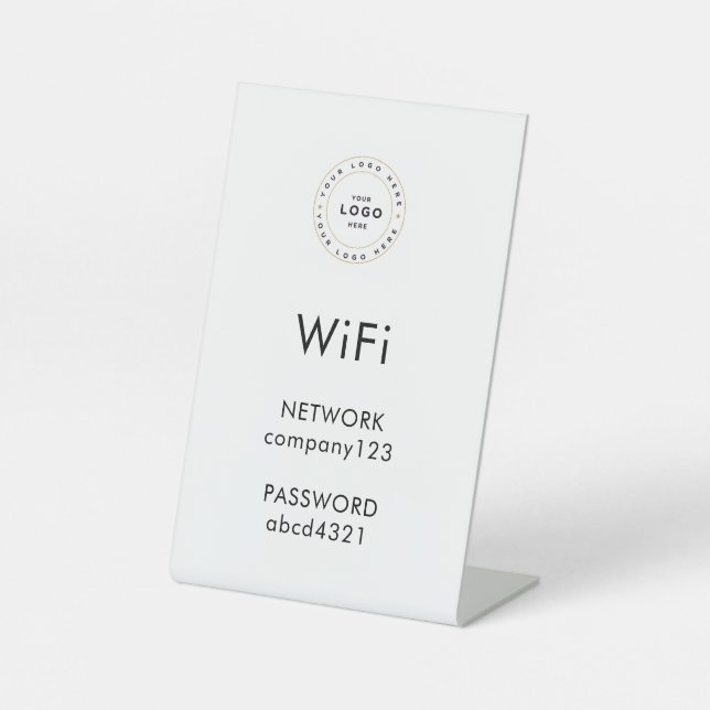 Business Wifi Morden Network Pedestal Sing Sign (Front)