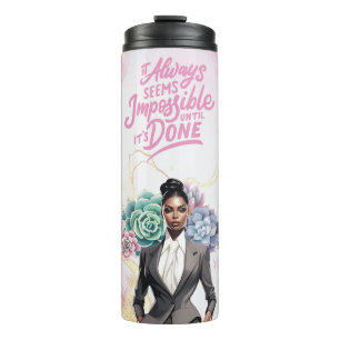 Business Woman Achievement  Thermal Tumbler
