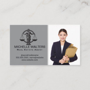 Business Woman in Suit   Lawyer   Justice Card