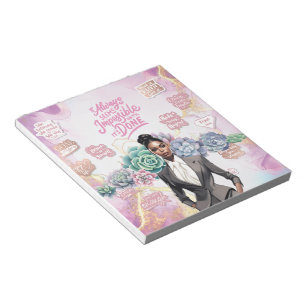 Business women success and empowerment notepad