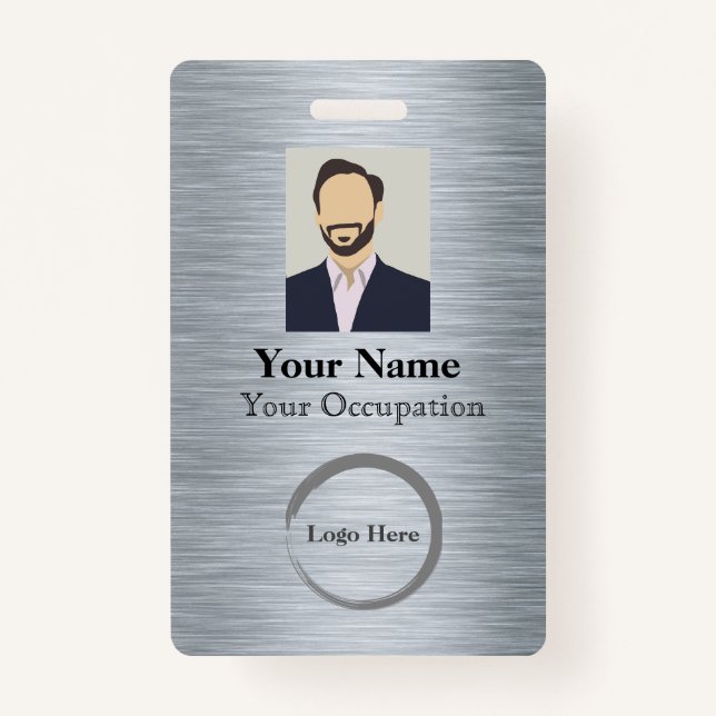 Business Work Badge  ID Badge (Front)